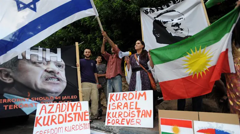 Pro-Kurdistan demonstration in Israel