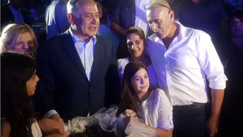 Netanyahu at Jordan Valley event