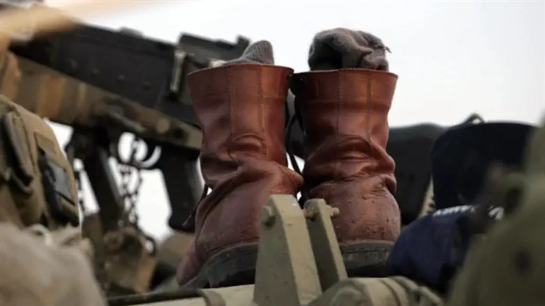 Military boots (illustrative) 