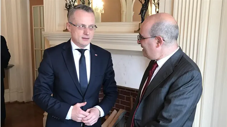 Deputy Polish Foreign Minister and Gideon Taylor