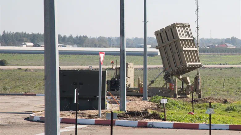 Iron Dome battery in northern Israel