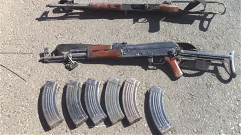 Weapons confiscated from Gaza smugglers
