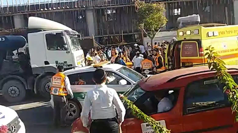 Scene of Beitar Illit ceiling collapse
