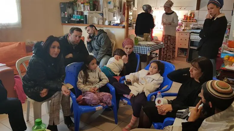 Minister Regev and Yossi Dagan console mourners