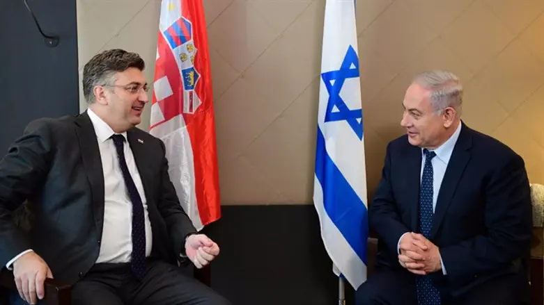 PM Netanyahu and Croatian PM Andrej Plenković