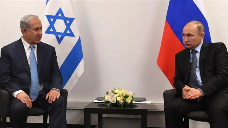 Binyamin Netanyahu meets with Vladimir Putin in Moscow