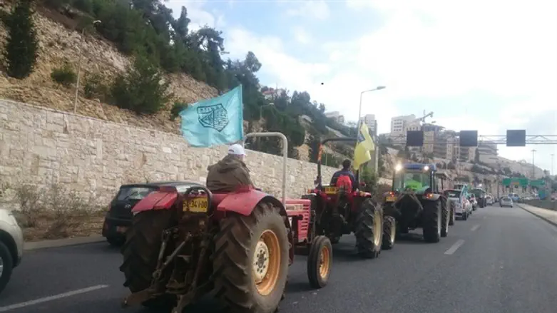 Farmers protest in Jerusalem