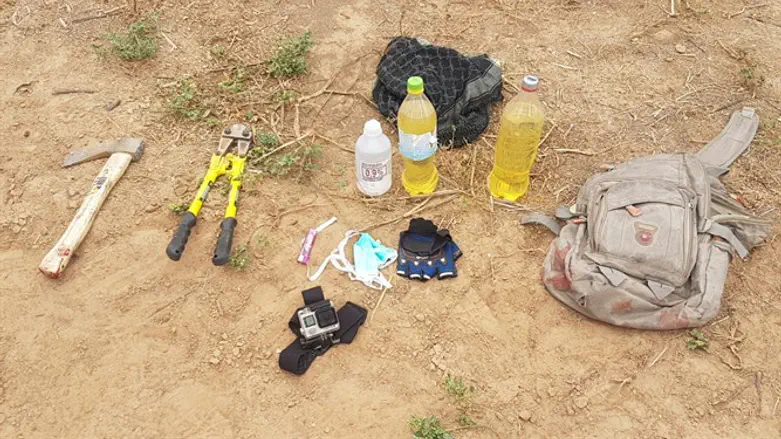 the items seized from the terrorists