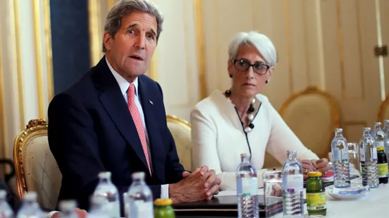 Wendy Sherman with John Kerry