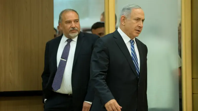 Binyamin Netanyahu and Avigdor Liberman