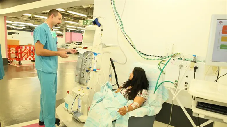 Rambam’s Dialysis Unit caring for patients in underground hospital
