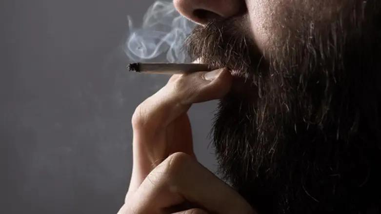 Smoking cannabis (illustrative)