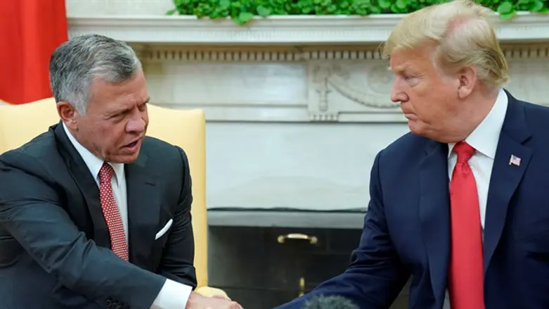 King Abdullah II and Donald Trump