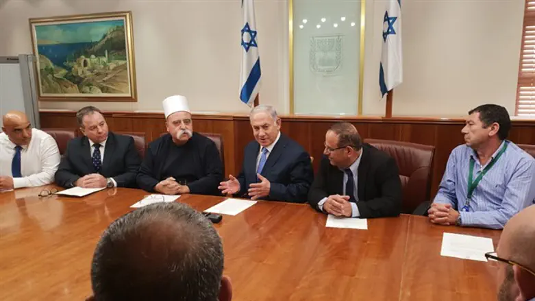 Netanyahu meets Druze leaders, today