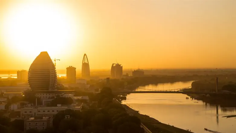 Sunset view of Khartoum, Sudan