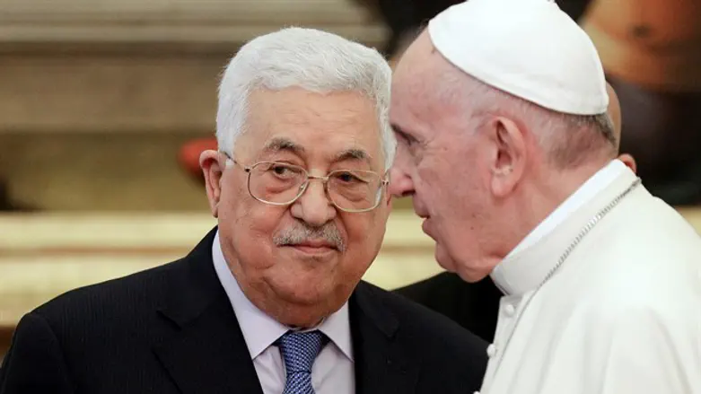 Mahmoud Abbas and Pope Francis