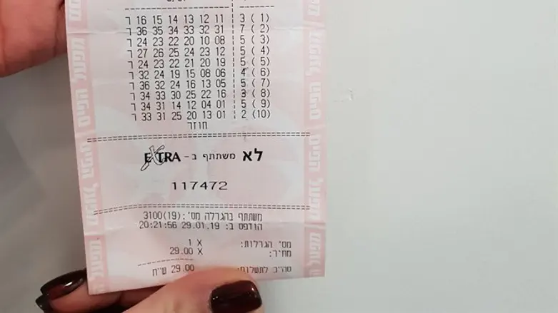 Winning lottery ticket