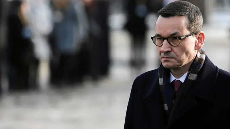 Mateusz Morawiecki at January 2019 event marking liberation of Auschwitz