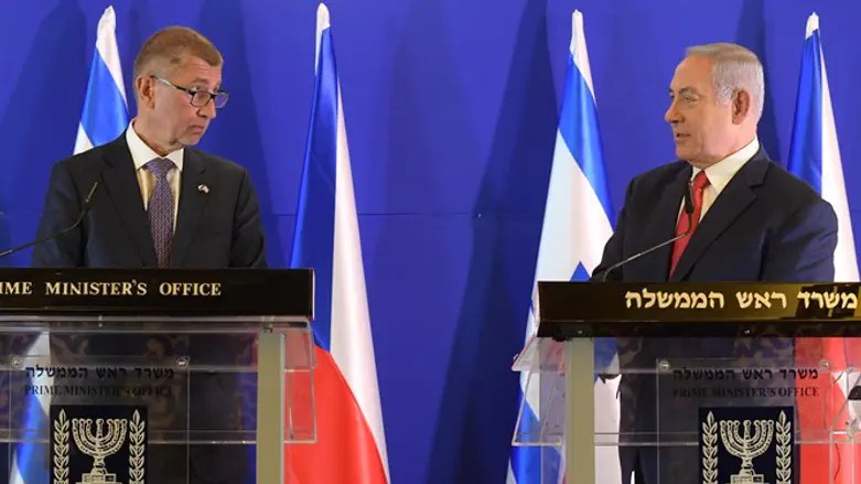PM Netanyahu and Czech PM Andrej Babis