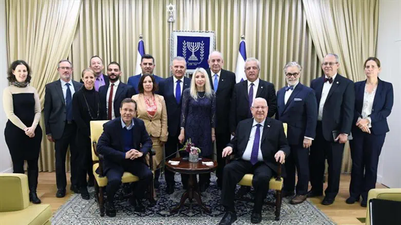 Rivlin with delegation from Greece and Cyprus