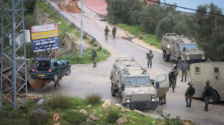 Scene of the Binyamin ramming attack