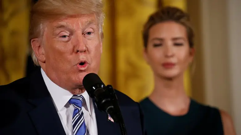 US President Donald Trump and daughter Ivanka Trump