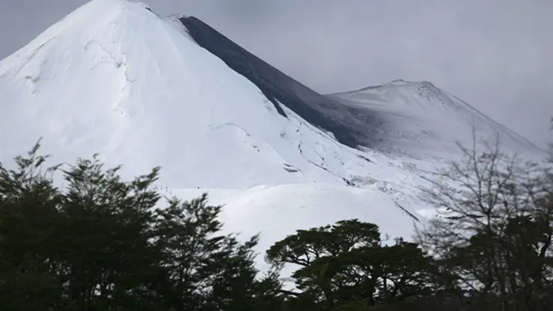 The Llaima volcano is seen from Conguillio National Park near Cherquenco town.