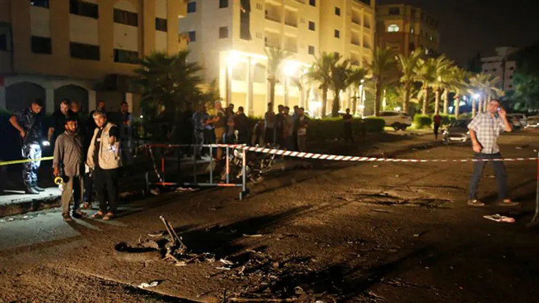 Aftermath of explosion in Gaza