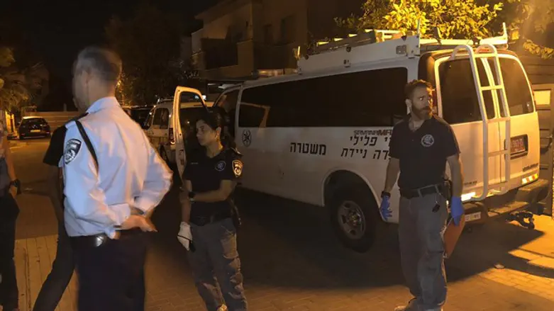 Police tonight in Gan Yavneh