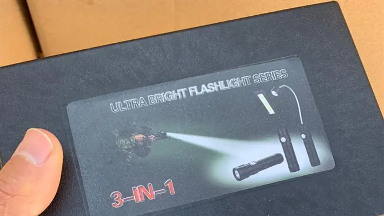 The flashlights that were confiscated