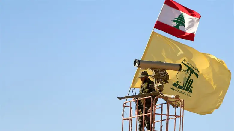 Hezbollah terrorist on watch tower