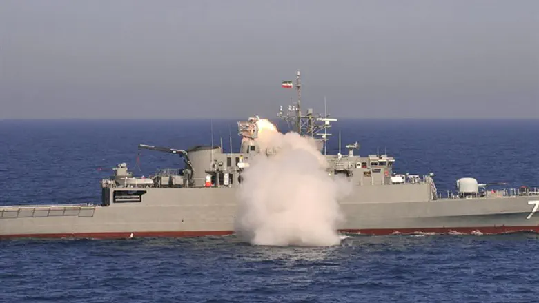 Iranian Jamaran frigate