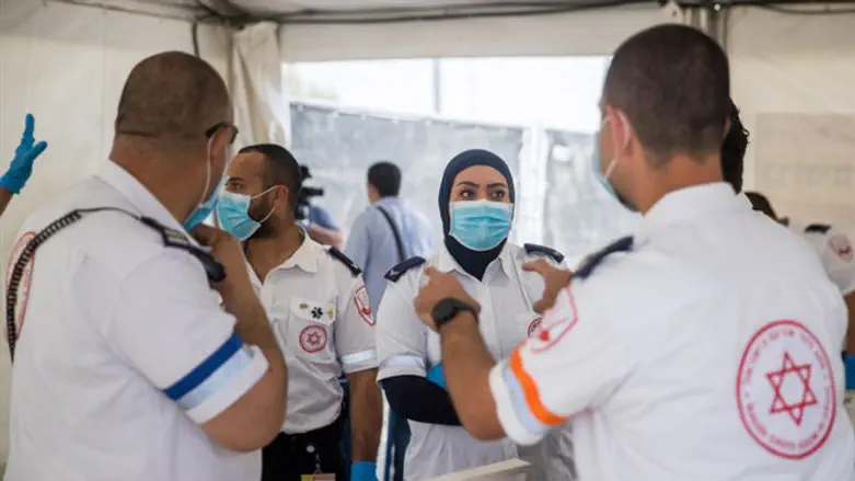 MDA coronavirus testing at Jabel Mukaber
