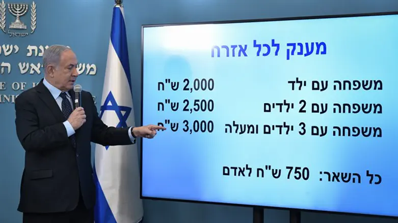 Netanyahu announces relief program