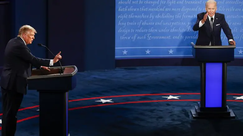 Joe Biden and Donald Trump at first presidential debate