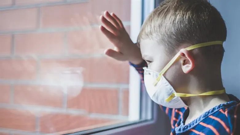 Child during the pandemic (illustrative)