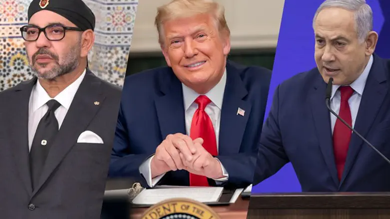 King of Morocco, Trump and Netanyahu